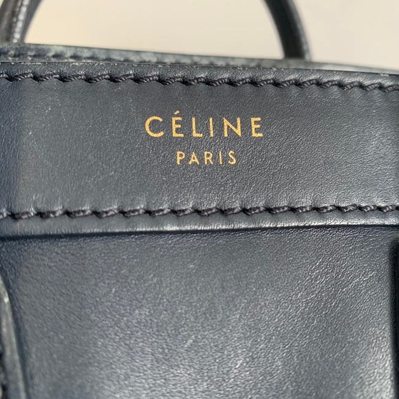 Celine Nano Luggage in Navy blue - Picture 5 of 16
